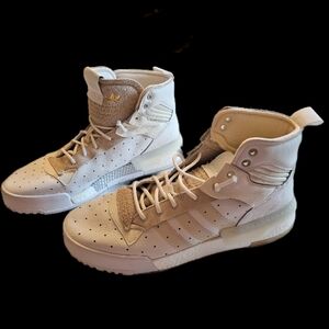 Like new Adidas Rivalry White High-Top Sneakers